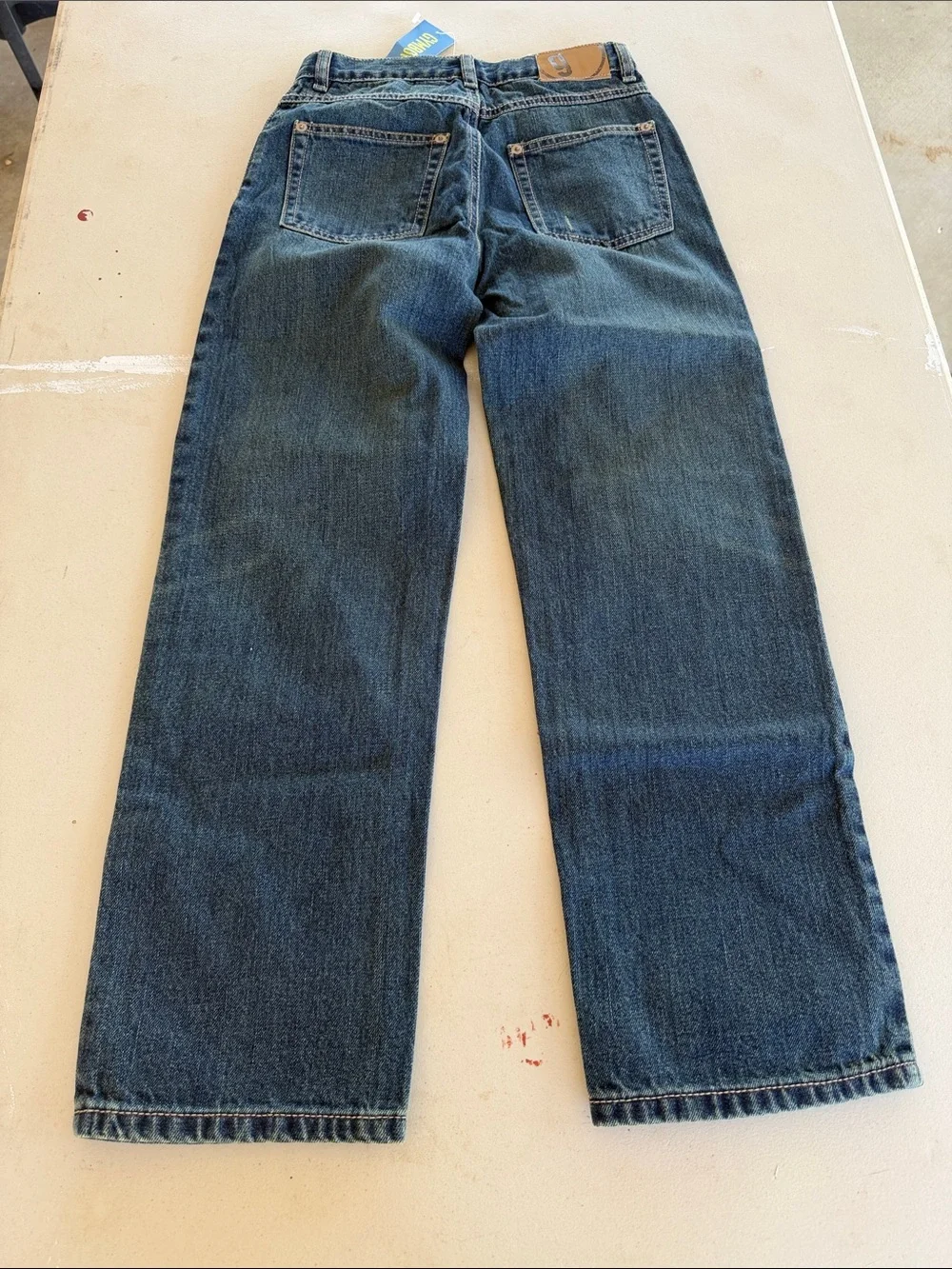 NWT Gymboree Boys Dark Blue Straight-Leg Jeans With Adjustable Waist
